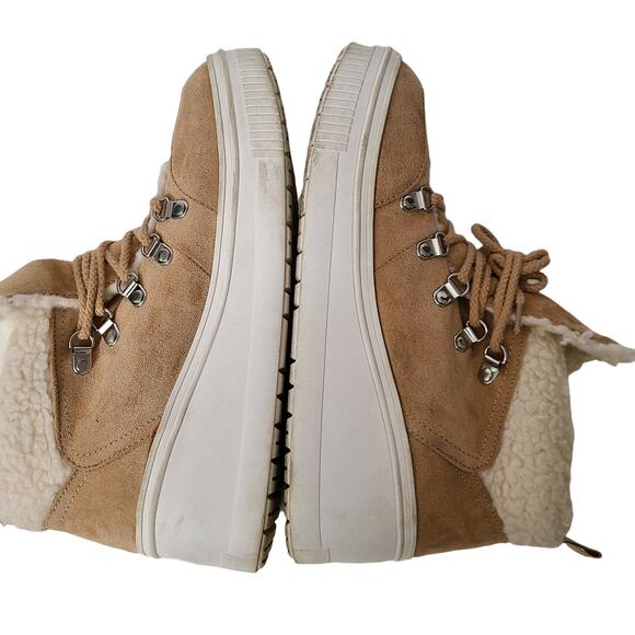 MADDEN GIRL Terra Faux Fur Lined Wedge Sneaker Women's‎ 9.5M - Picture 7 of 10